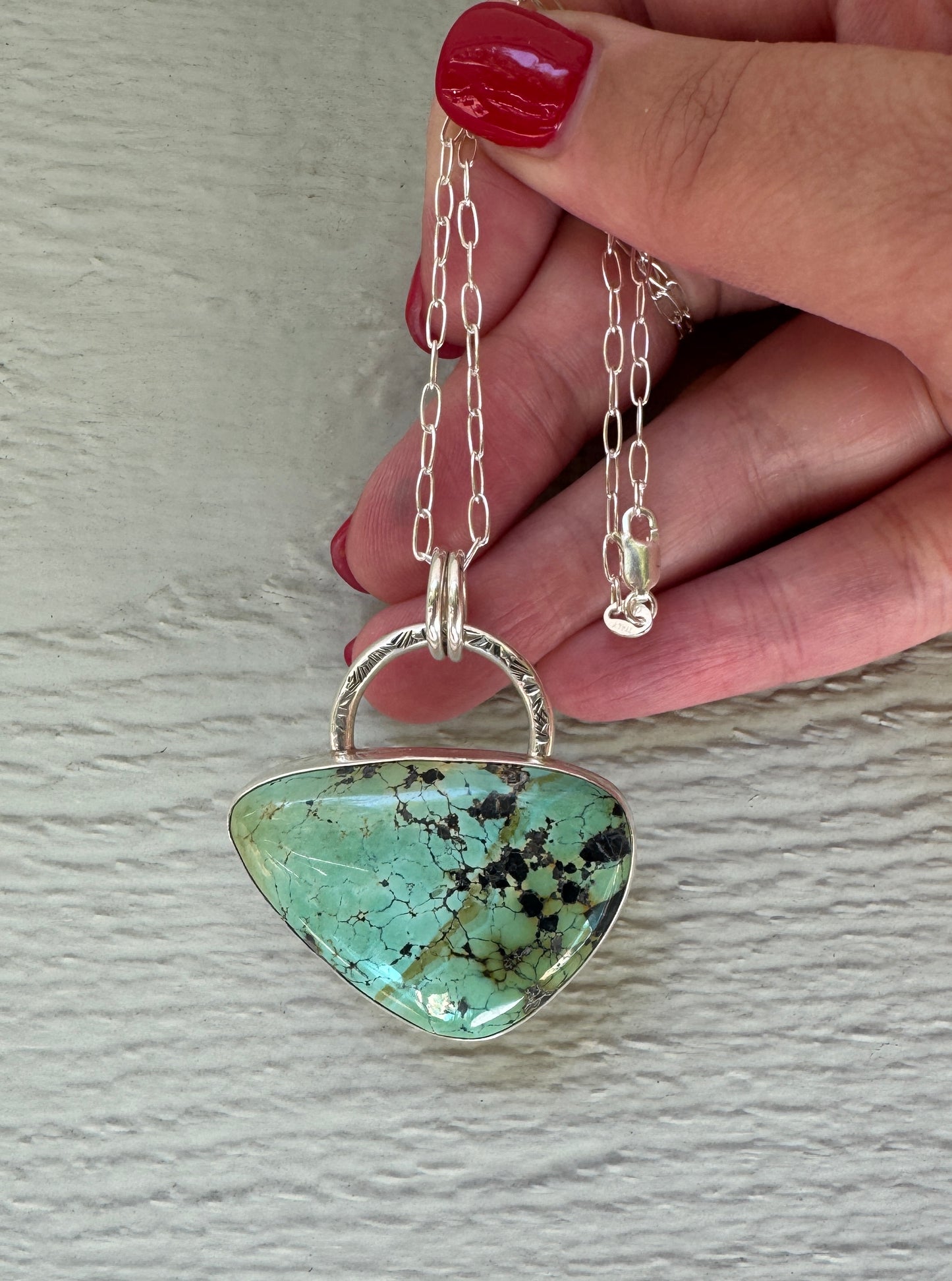 Treasure Mountain Turquoise Statement Pendant