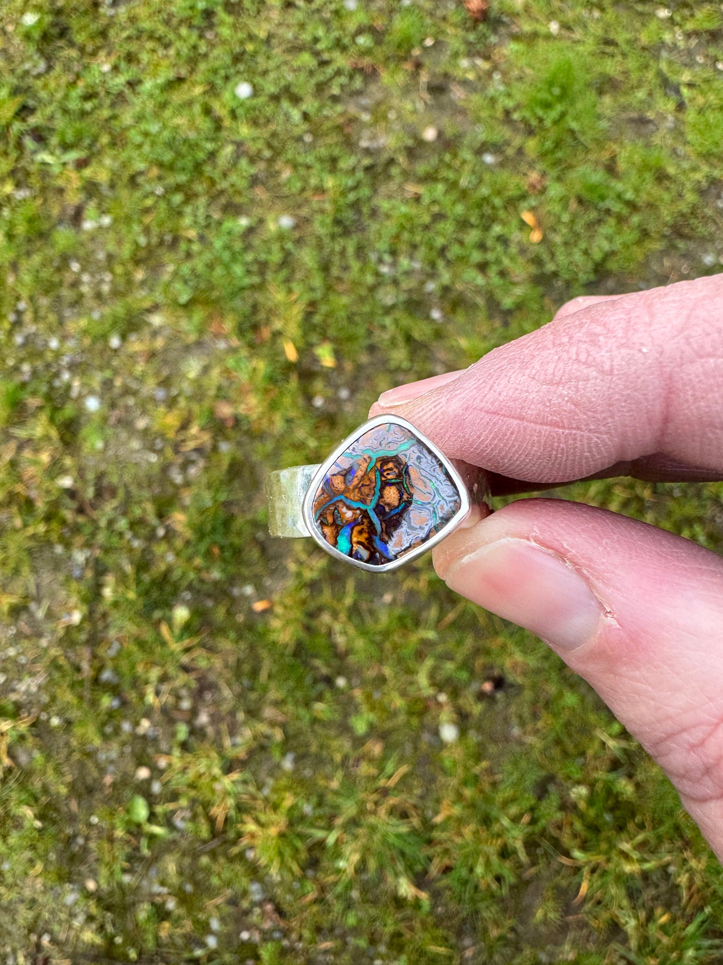 Koroit Boulder Opal Ring