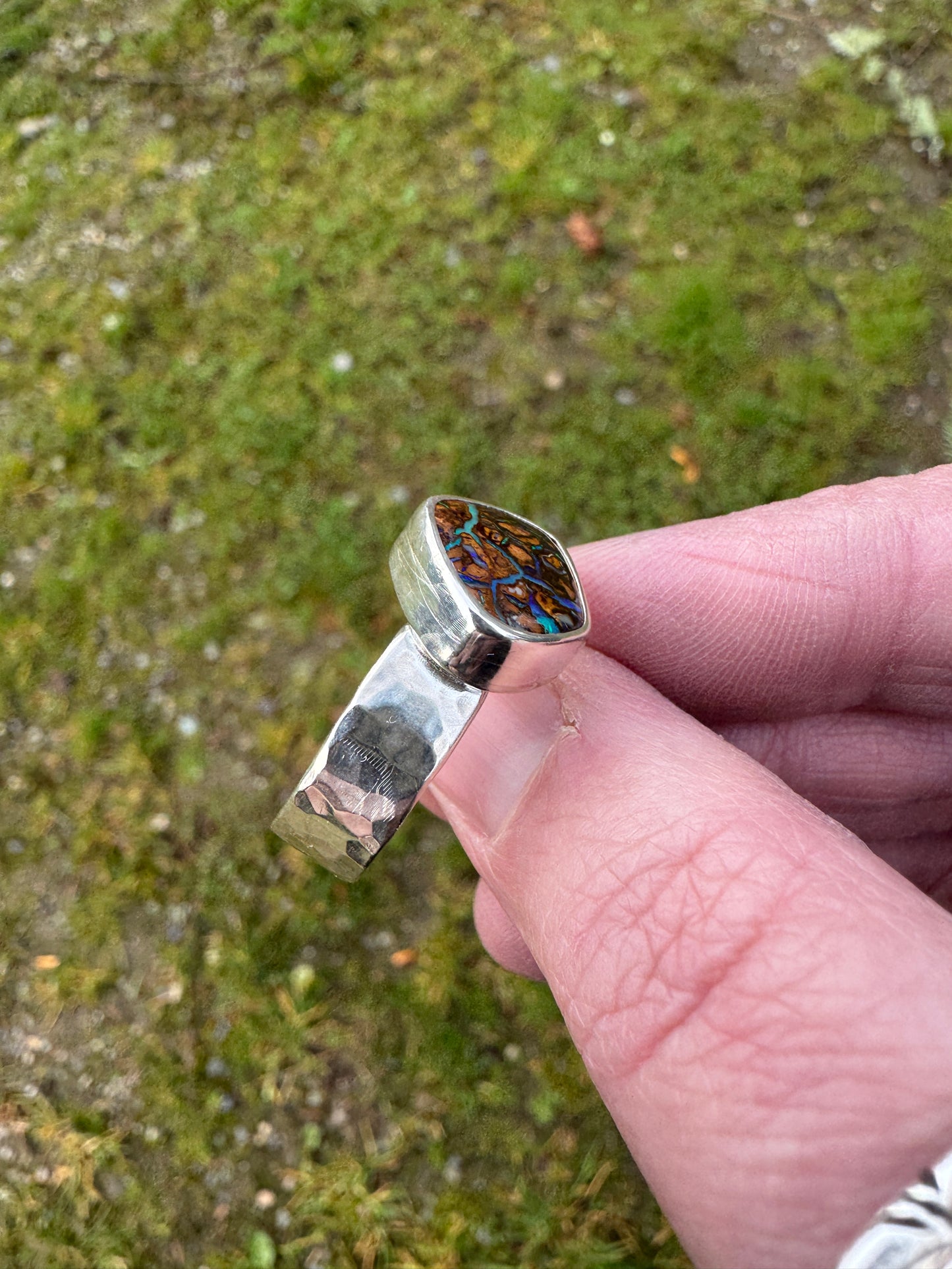 Koroit Boulder Opal Ring