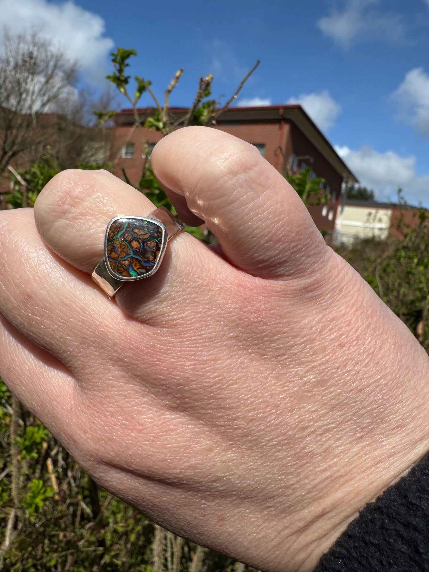Koroit Boulder Opal Ring