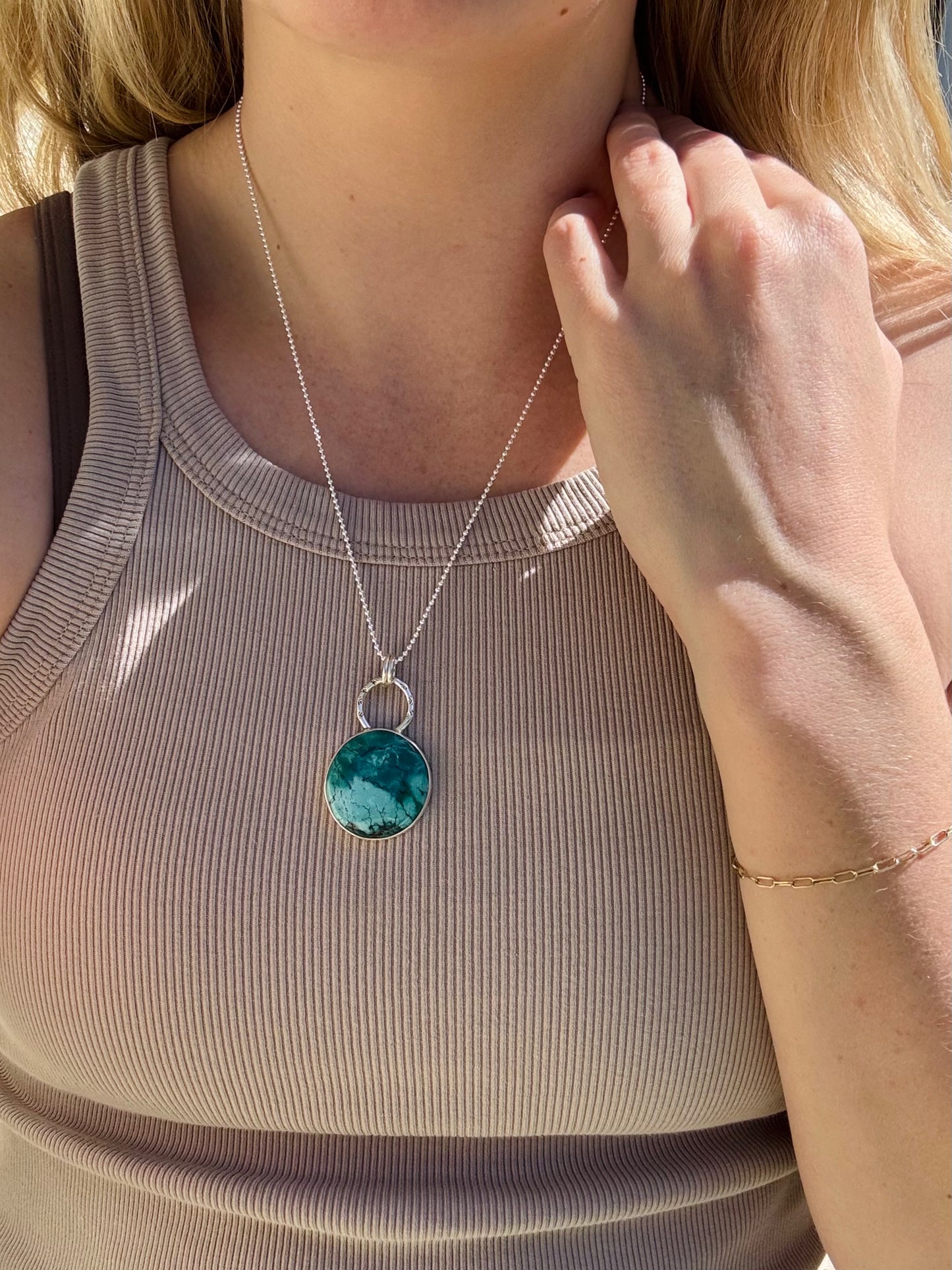 Turquoise Round Pendant