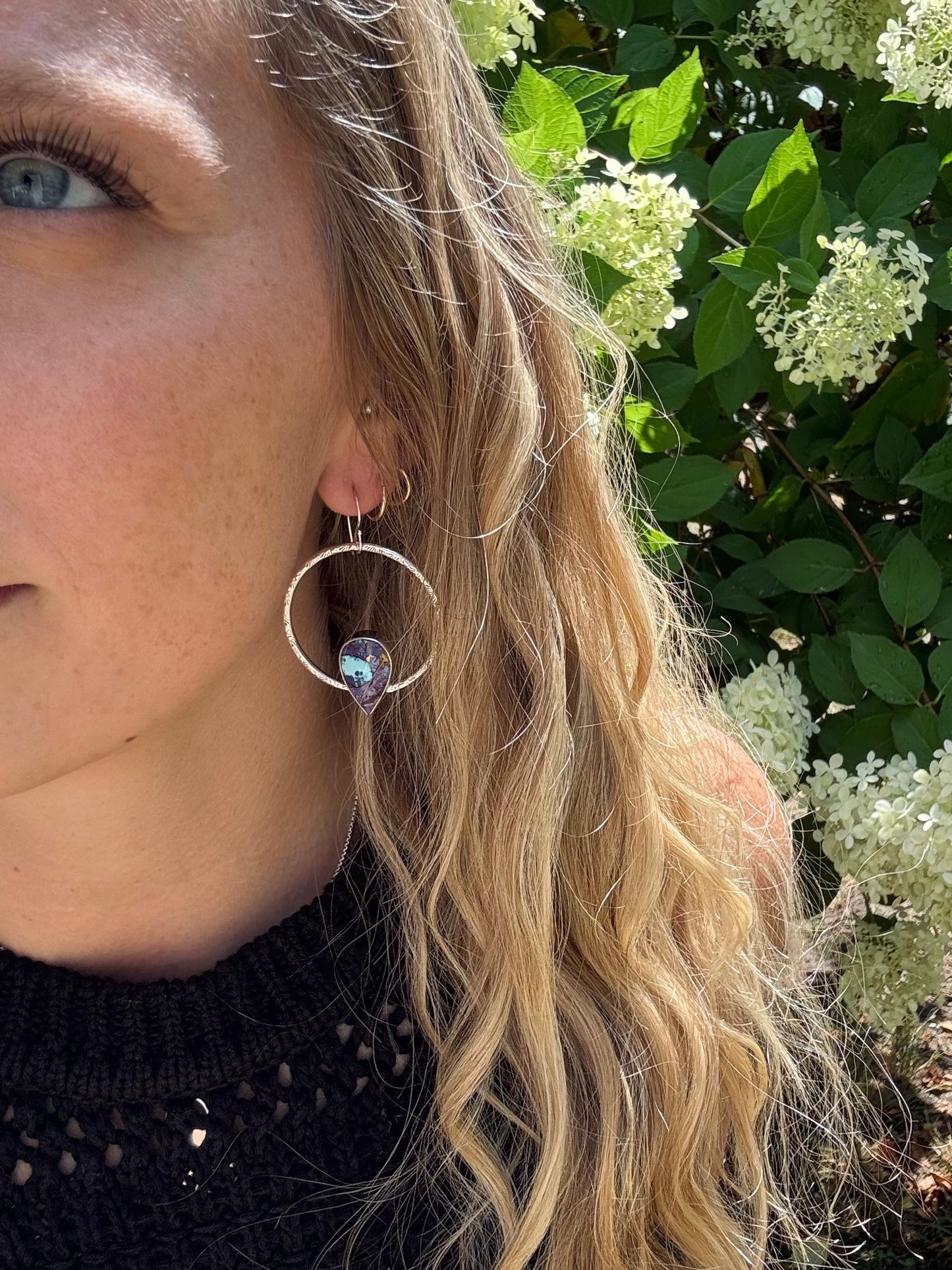 Purple Mojave Hoops