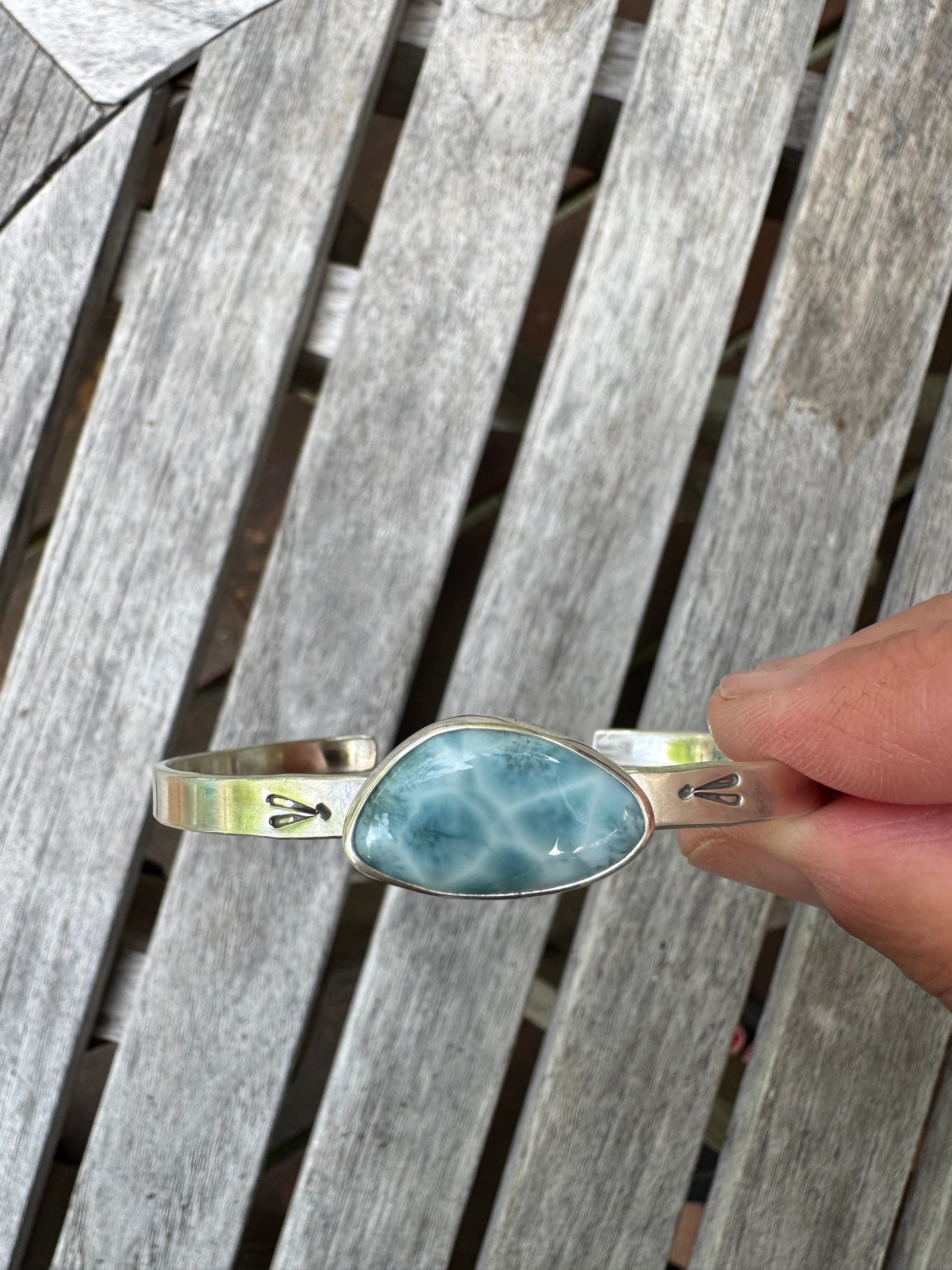 Larimar Cuff Bracelet