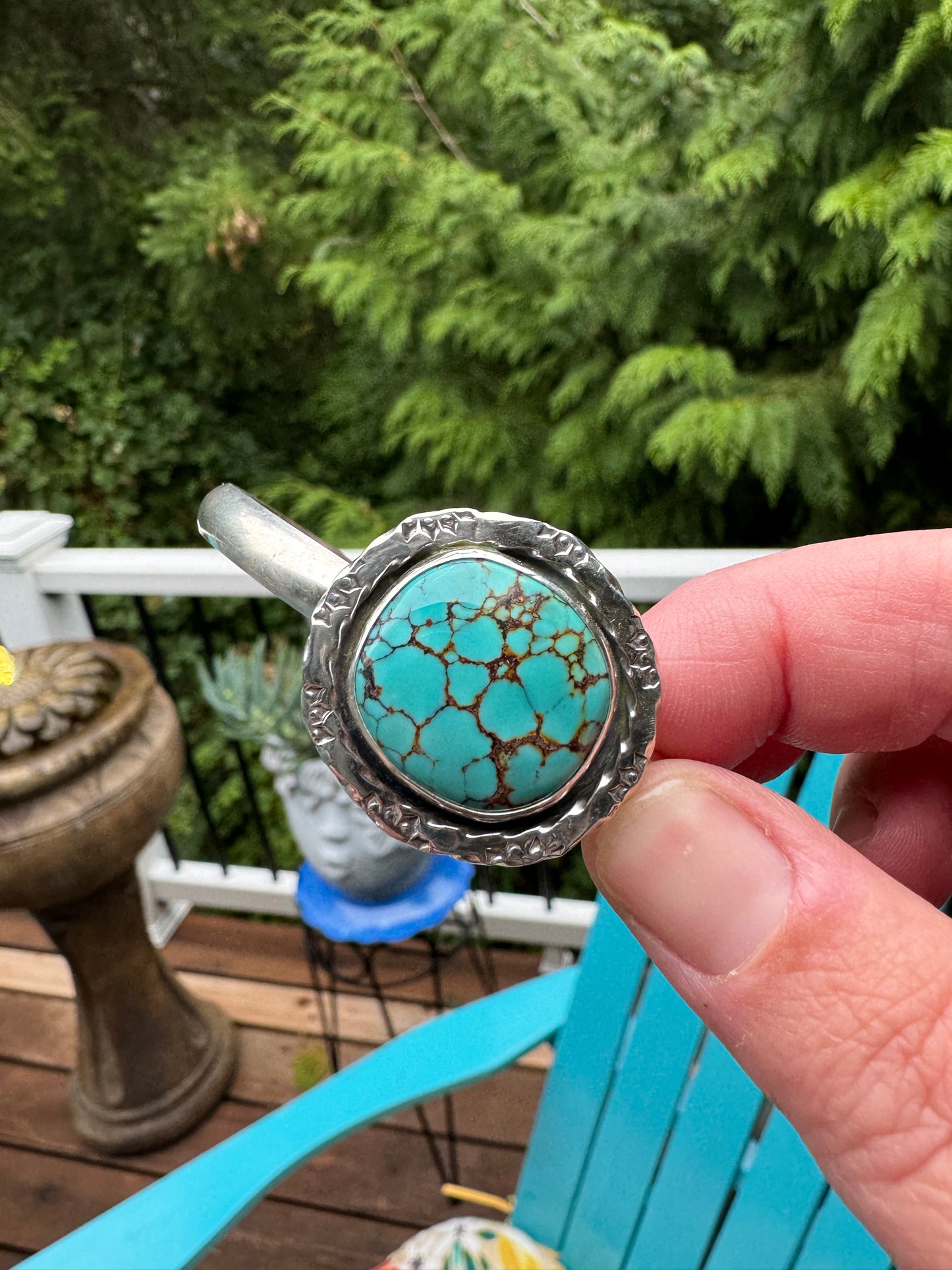 Bright Blue Turquoise Cuff Bracelet