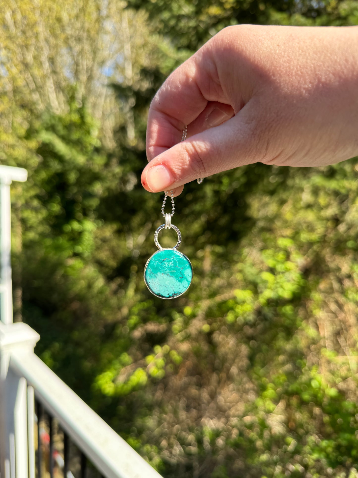 Turquoise Round Pendant