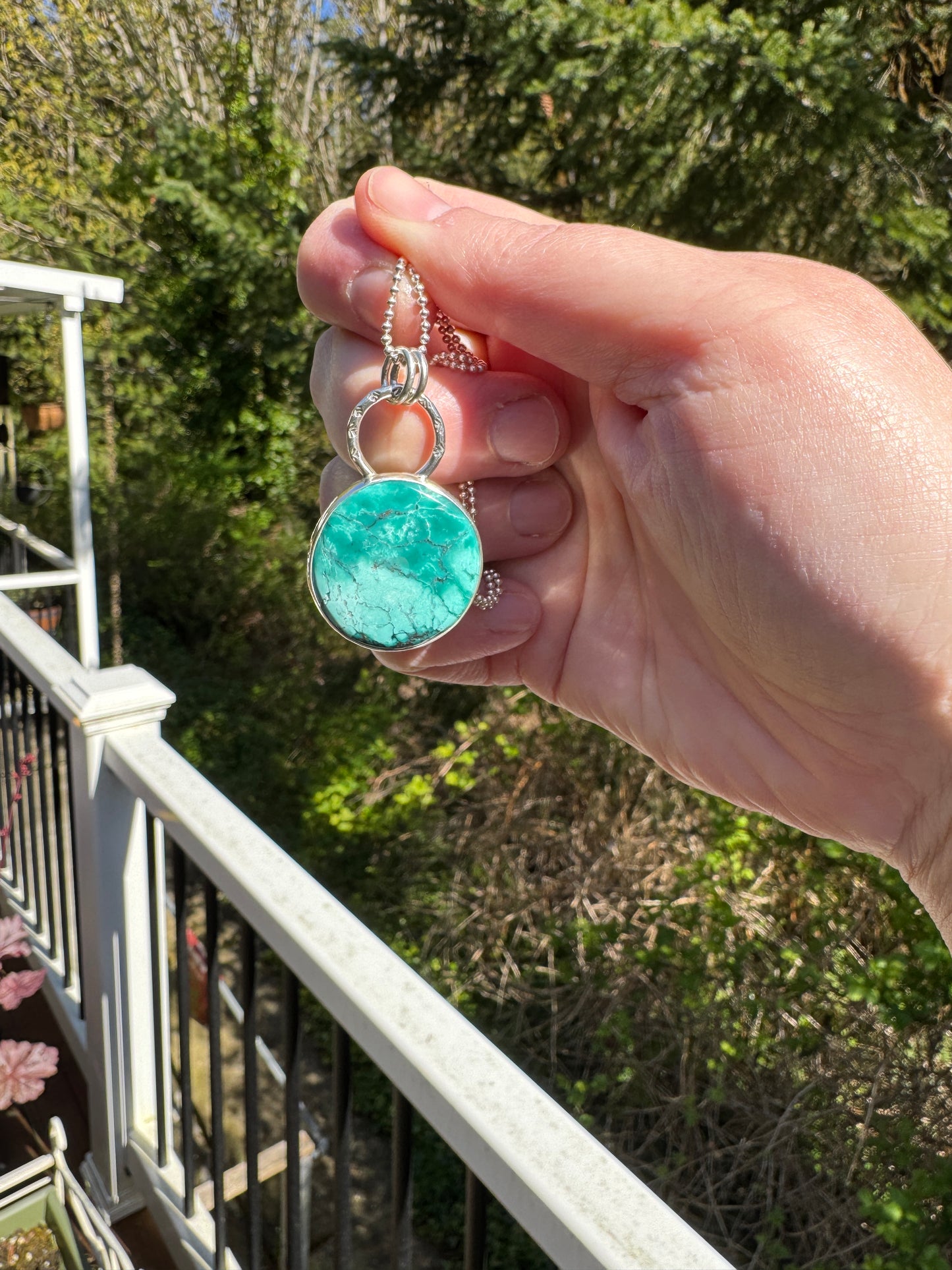 Turquoise Round Pendant