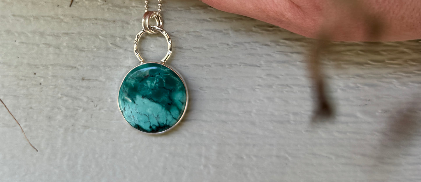 Turquoise Round Pendant