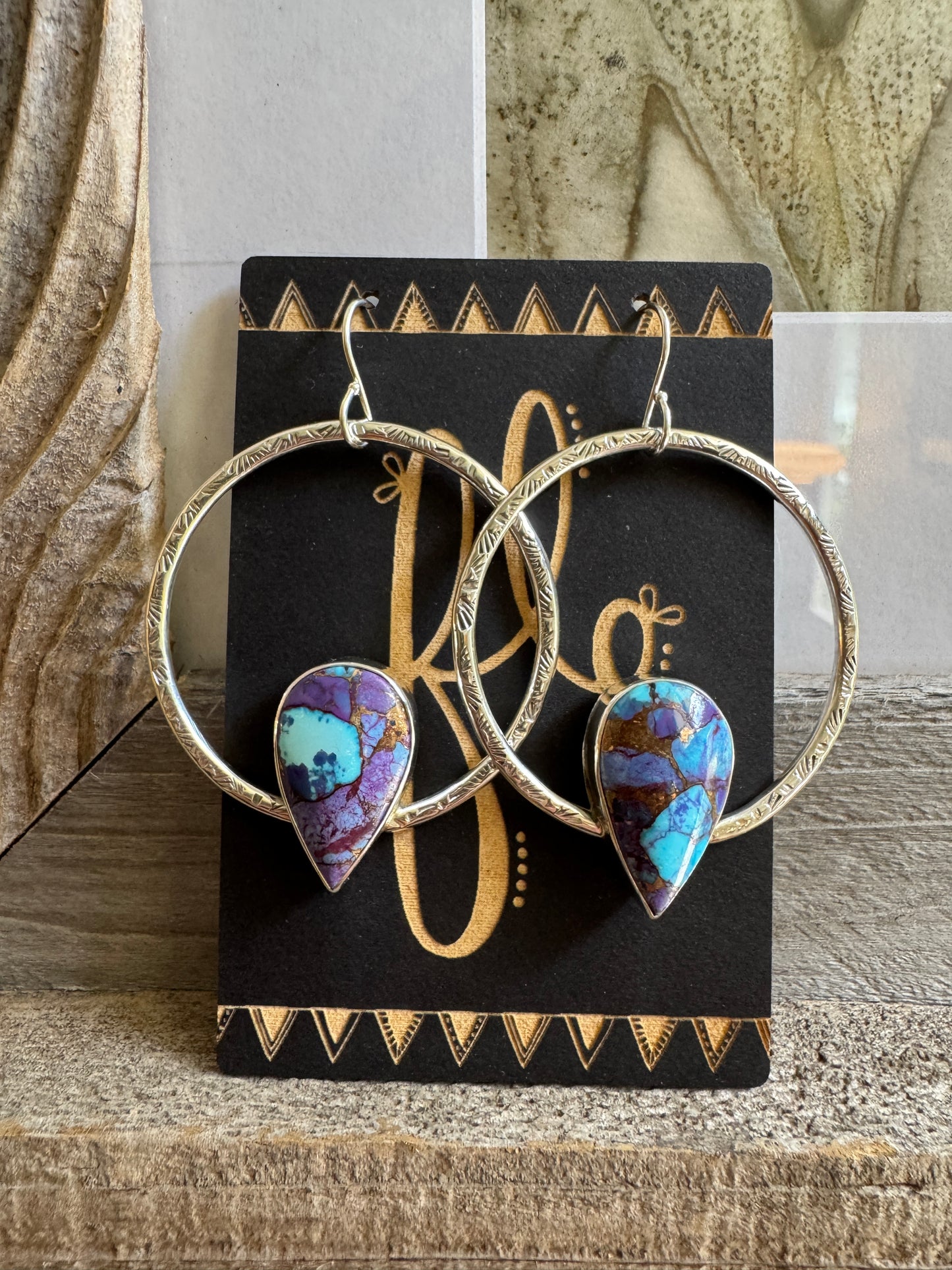 Purple Mojave Hoops