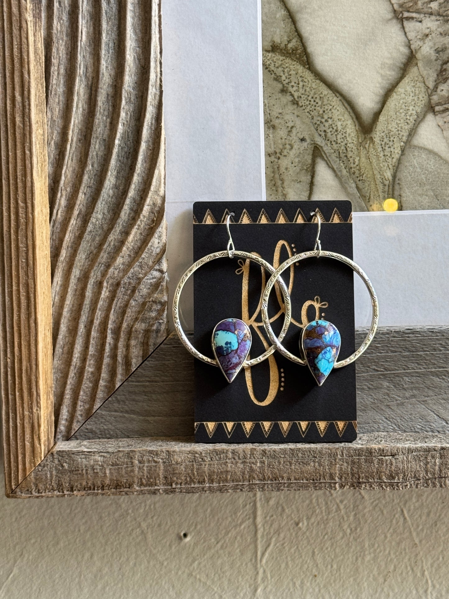 Purple Mojave Hoops