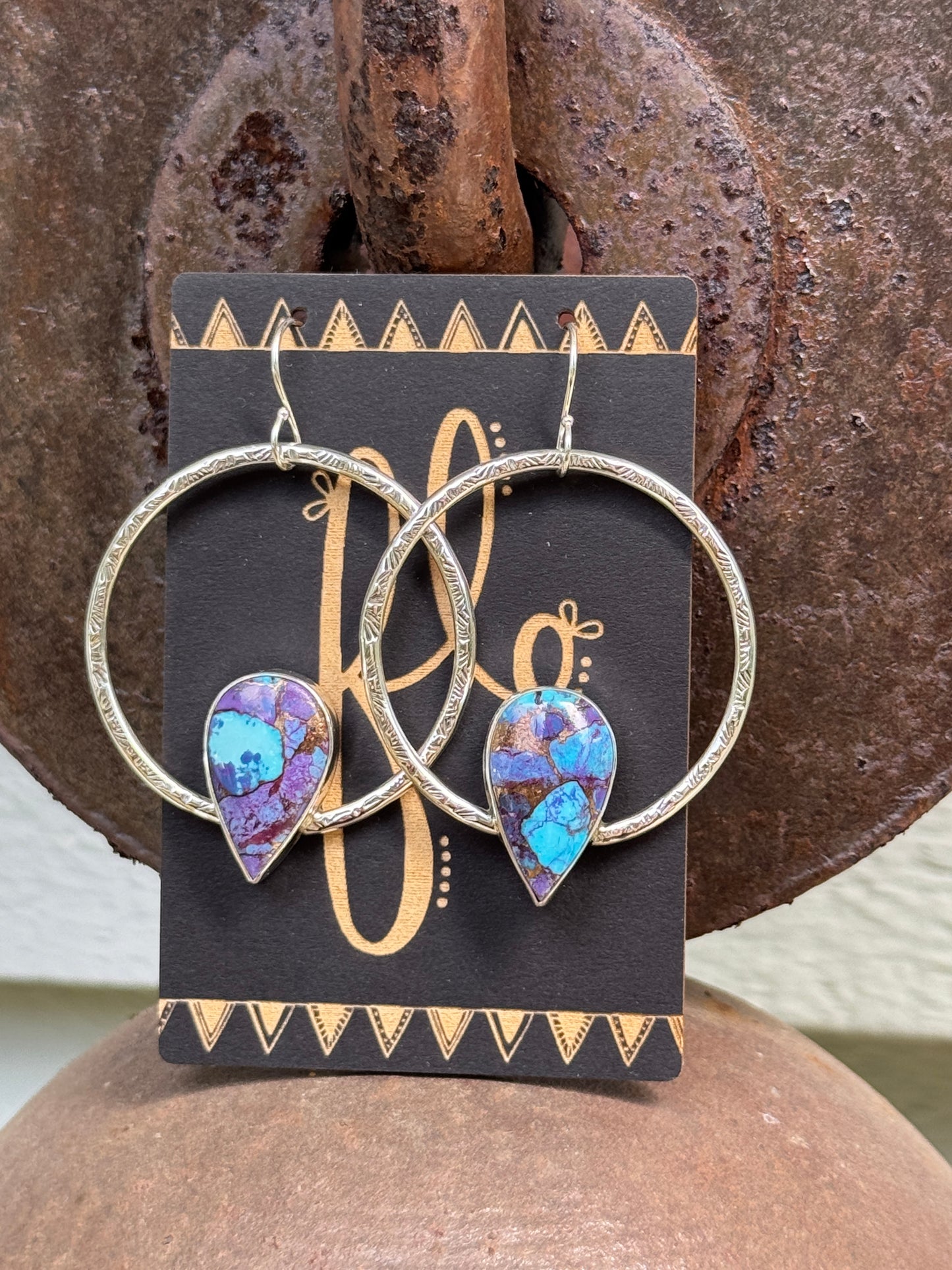 Purple Mojave Hoops