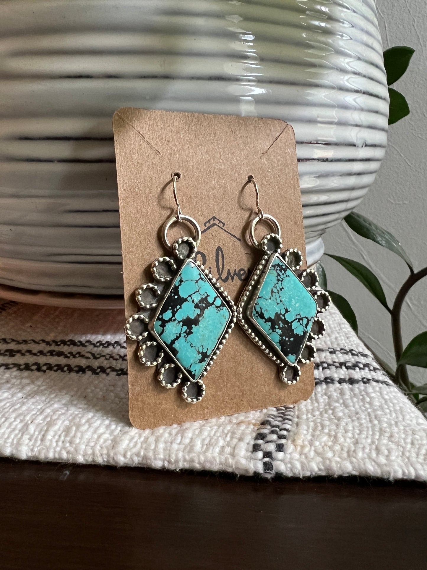 Hubei Turquoise Statement Earrings