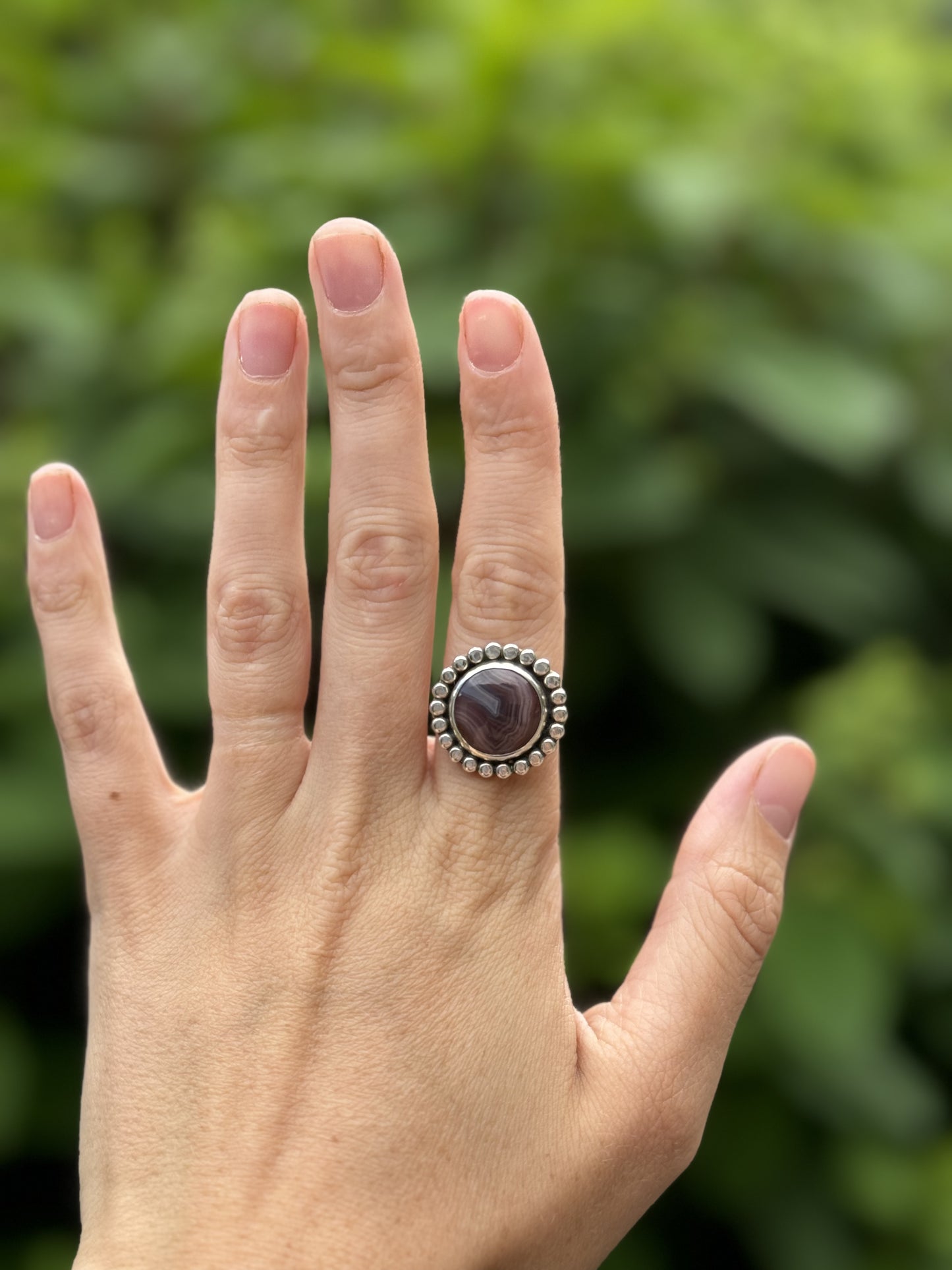 Crazy Lace Agate Ring