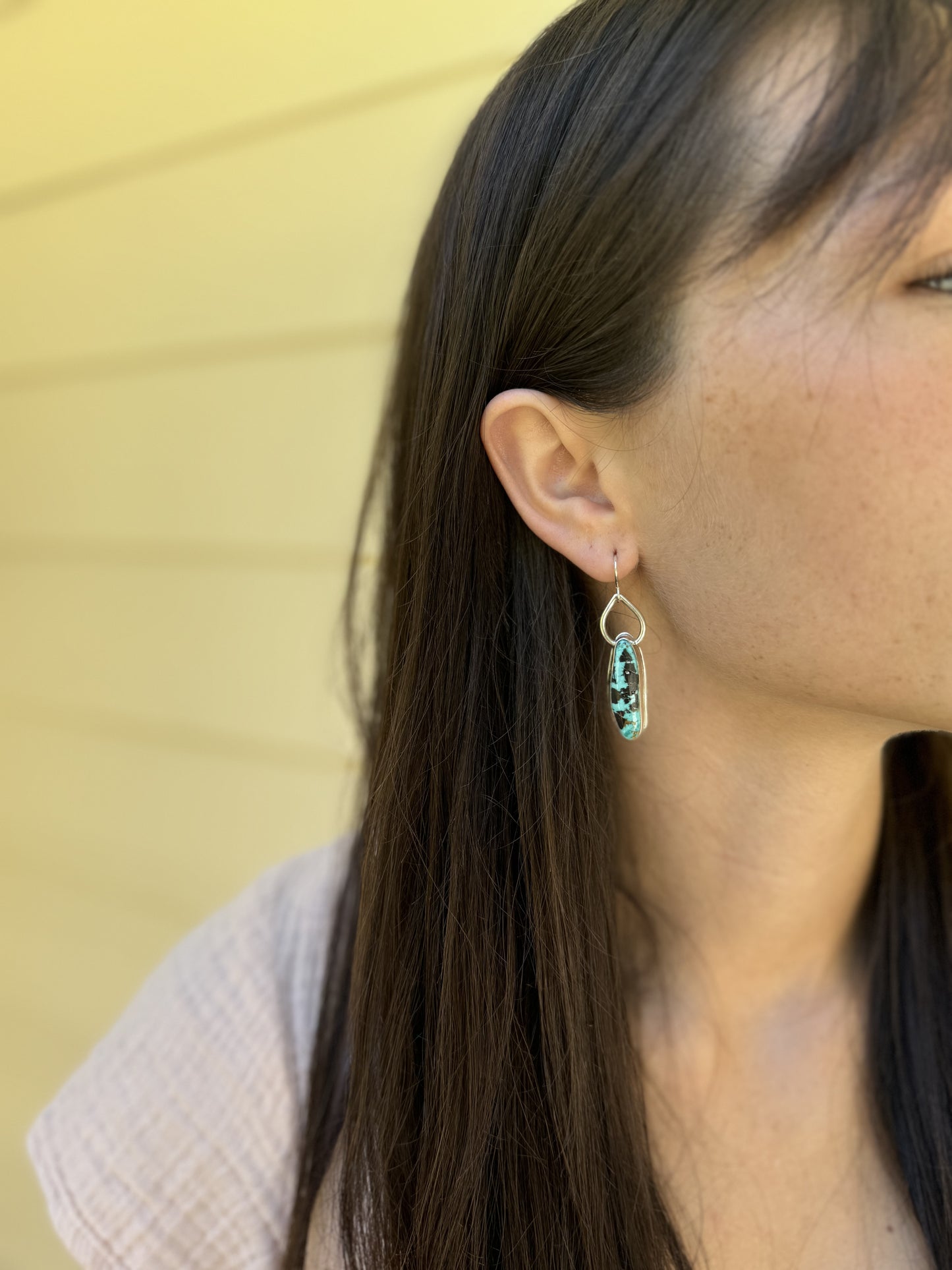 Bamboo Mountain Turquoise Earrings