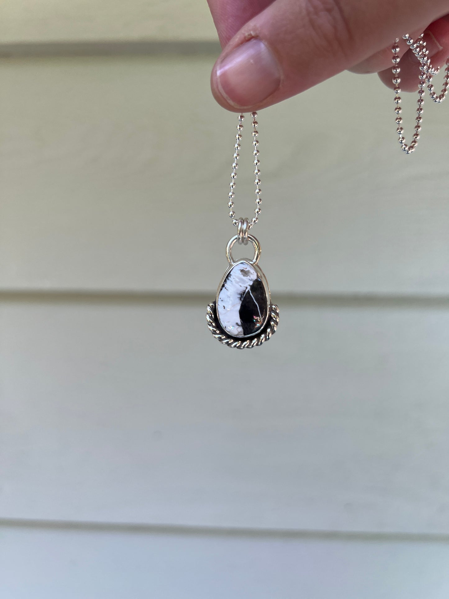 White Buffalo Pendant - Black & White