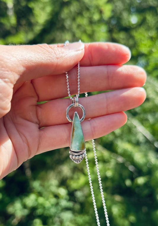 Aloe Chrysophase Pendant