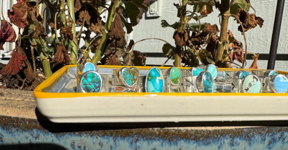 Turquoise Heart Ear Cuff