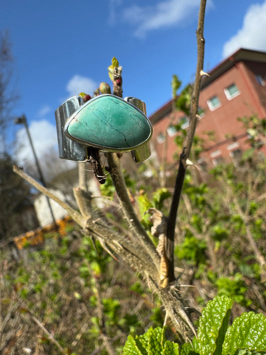 Turquoise Wide Band Ring