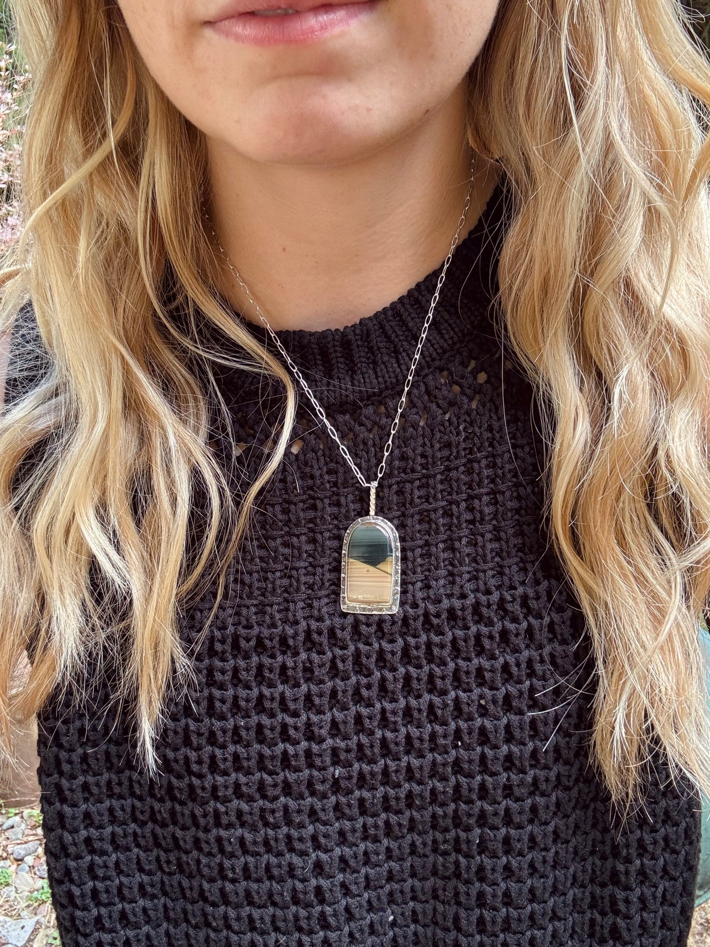 Blue Mountain Jasper Archway Pendant