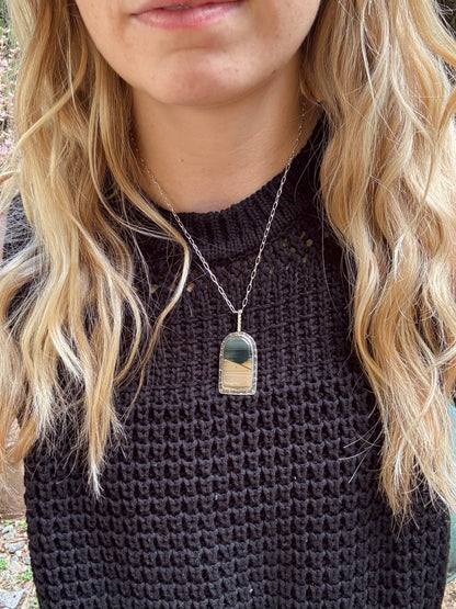 Blue Mountain Jasper Archway Pendant