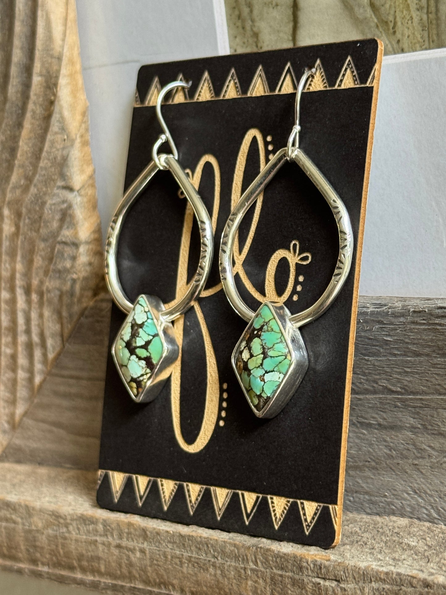 Turquoise Round Drop Earrings