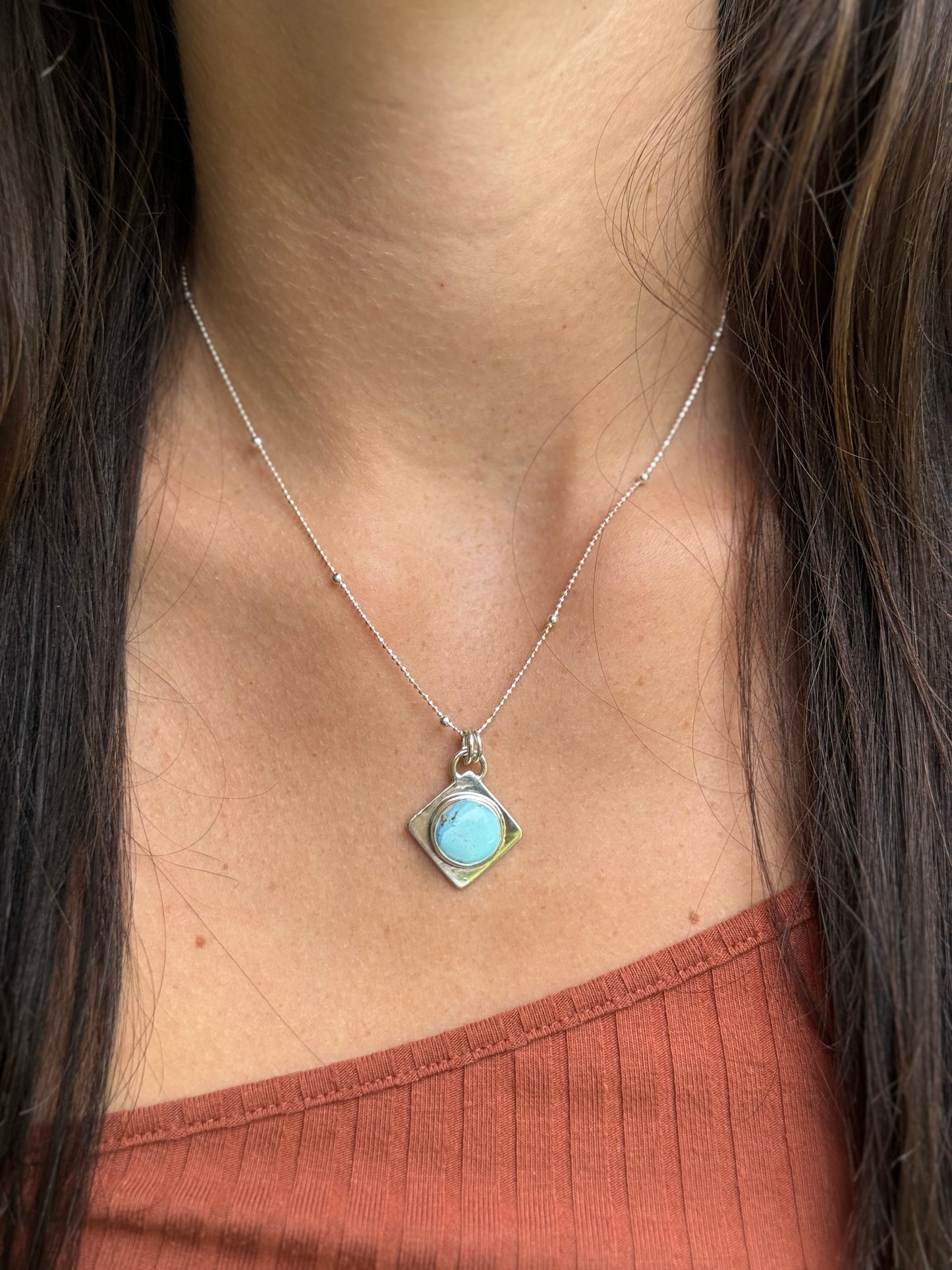 Golden Hills Turquoise Pendant