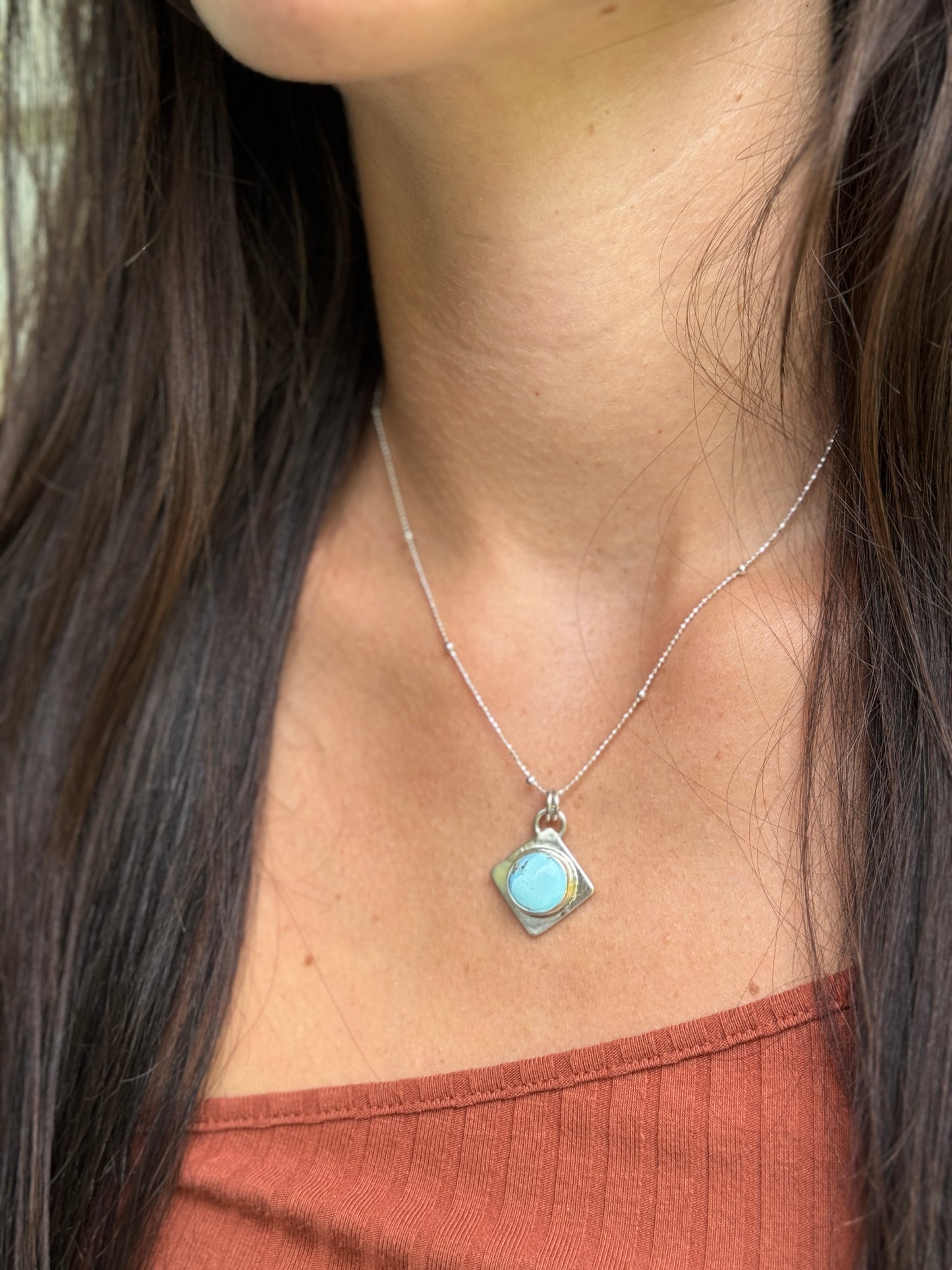 Golden Hills Turquoise Pendant