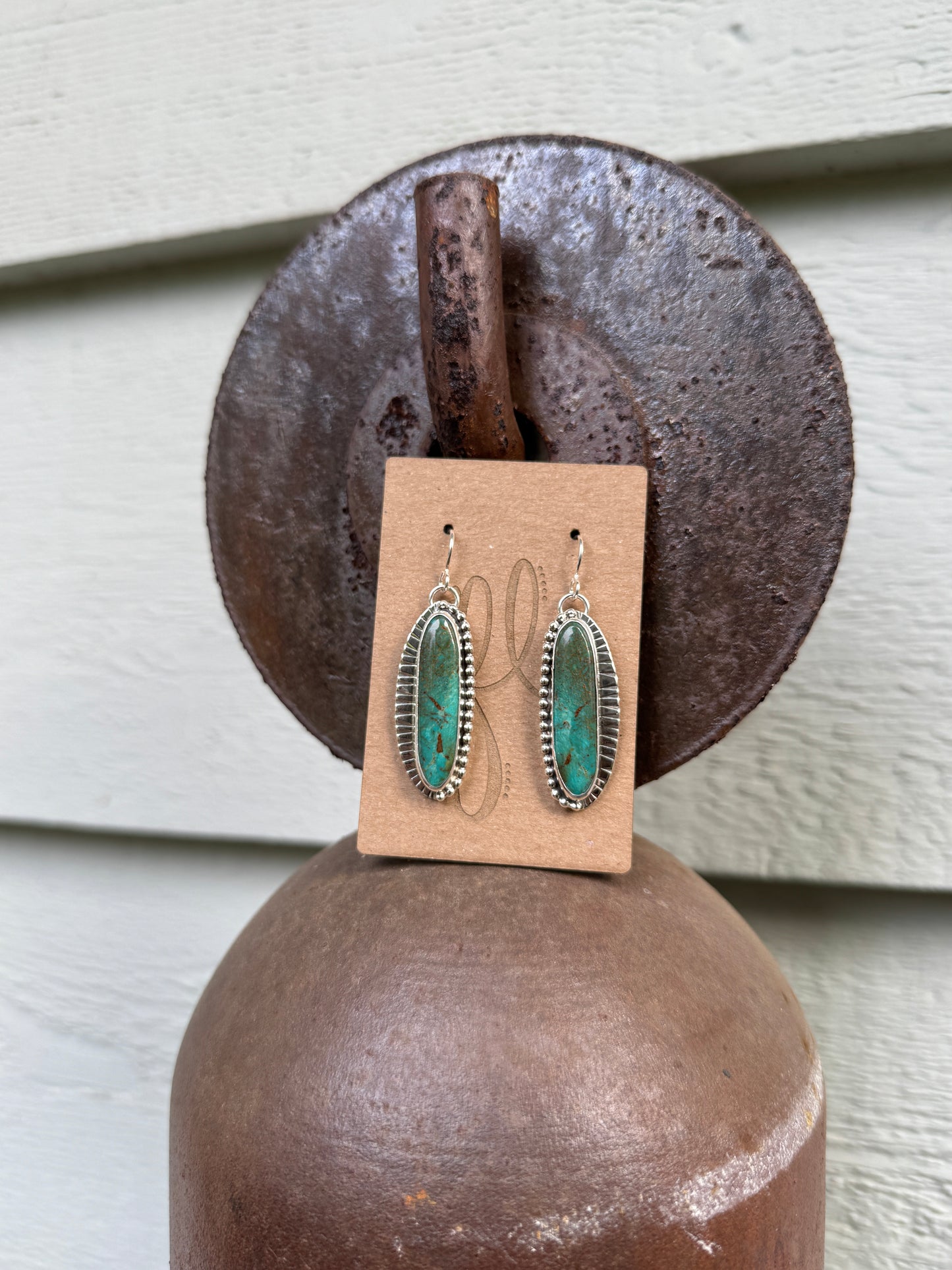 Royston Turquoise Long Earrings
