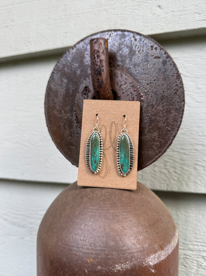 Royston Turquoise Long Earrings