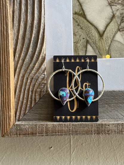 Purple Mojave Hoops