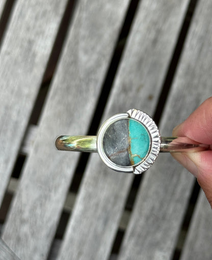 Turquoise Burst Cuff Bracelet