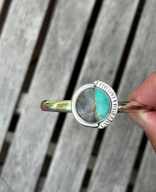Turquoise Burst Cuff Bracelet