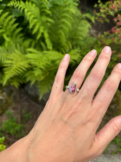 Pink Dahlia Ring