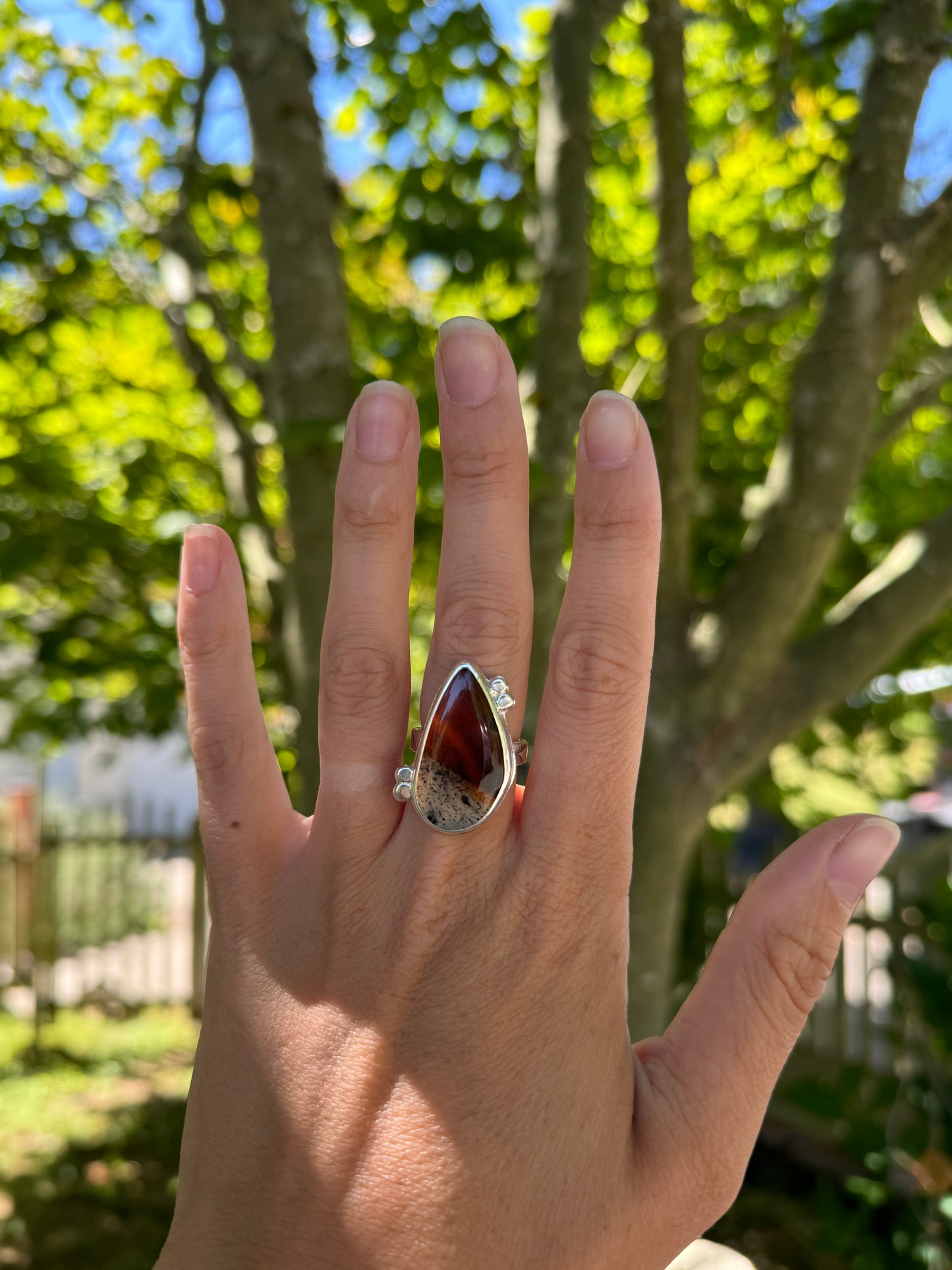 Montana Agate Freeform Ring