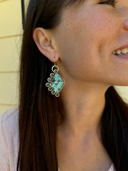 Hubei Turquoise Statement Earrings