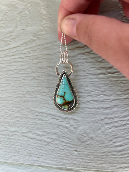 Teardrop Hubei Turquoise Pendant