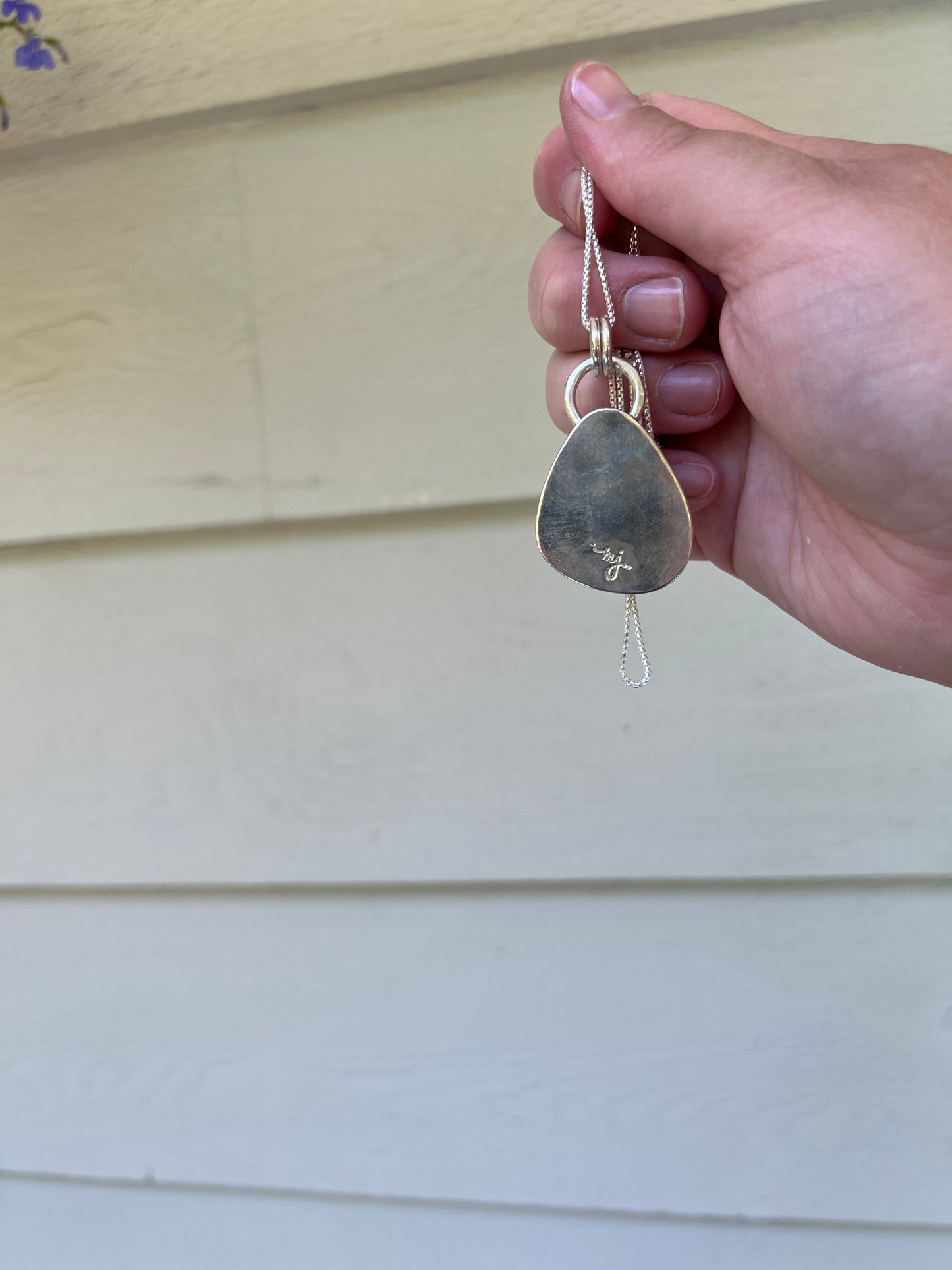 Blue Bamboo Mountain Turquoise Statement Pendant
